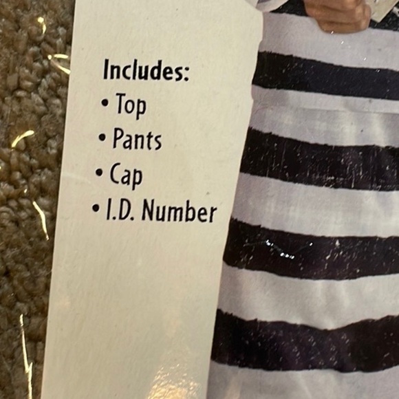 CHILD Prisoner Costume Size M (8-10) - Picture 4 of 4